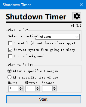 Shutdown Timer Classic(关机计时器经典版) v1.3.1 绿色版-酷软