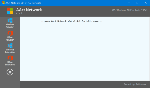 AAct Network(Office/Win10 KMS激活工具) v1.4.2 绿色版-酷软
