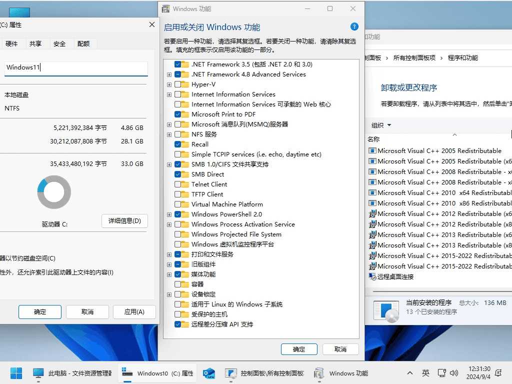 小修 Windows 11 24H2 Pro (26100.3476) 轻度精简 二合一 (2025.3.14)