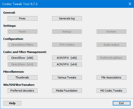 K-Lite Codec Tweak Tool(音频解码器优化) v6.7.5 绿色版-酷软