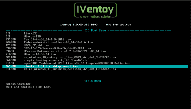 iVentoy(U盘启动程序制作工具) v1.0.21 中文绿色版