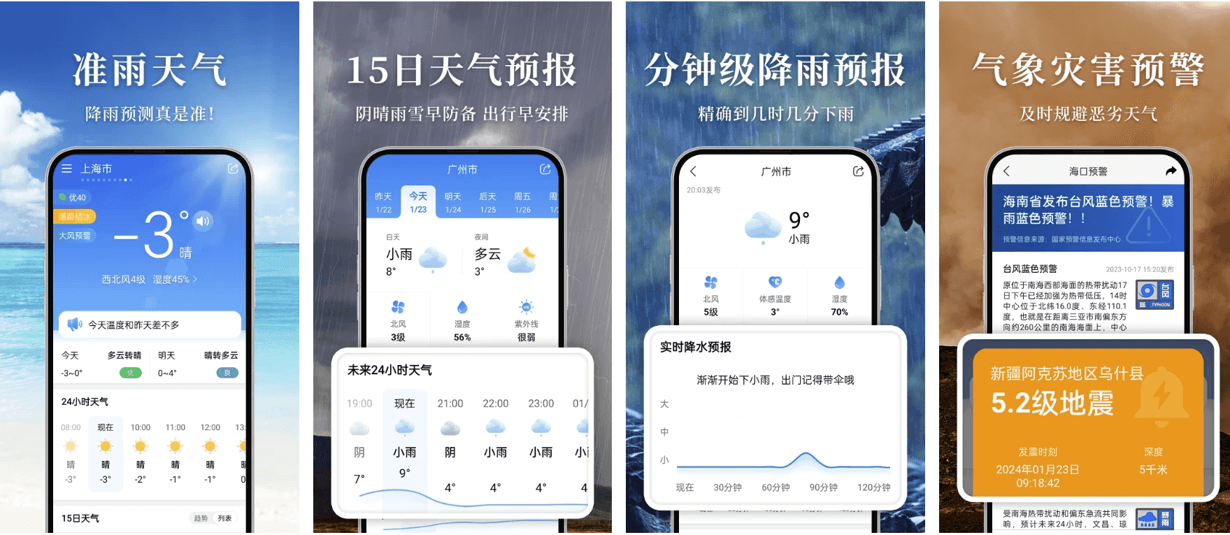 准雨天气 v8.1.3 采用多家权威数据源，天气、日历软件，去广告纯净版-酷软