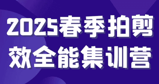 2025春季拍剪效全能集训营-酷软