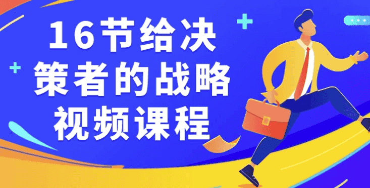 16节给决策者的战略视频课程-酷软