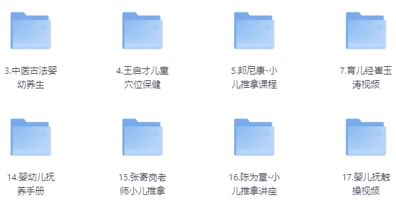 幼儿小儿推拿教程合集-酷软