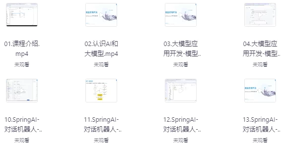 SpringAI+DeepSeek大模型应用开发实战教程-酷软