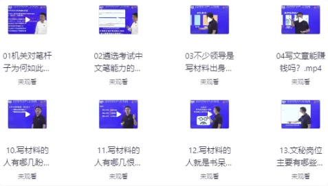 大笔杆子夏晓华写作系统课-酷软
