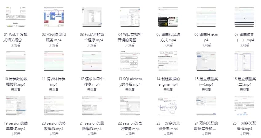 图片[1]-【马士兵教育】速度最快的异步框架FastAPI – 带源码课件-酷软