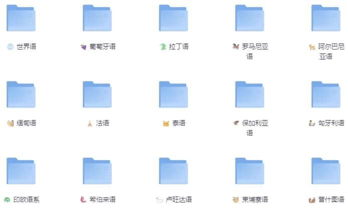 图片[1]-最新精整26门小语种零基础全套学习资料-酷软