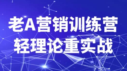 图片[1]-老A营销训练营轻理论重实战-酷软