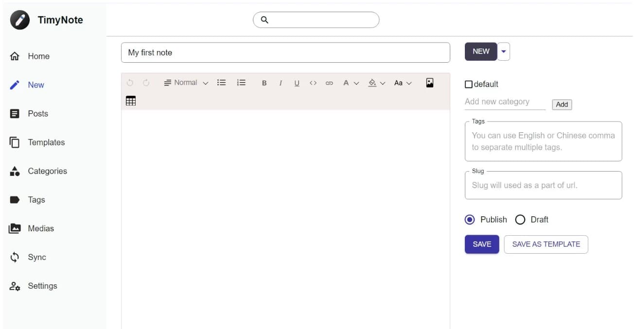 图片[1]-TimyNote 笔记软件 v1.2.1 绿色版-酷软