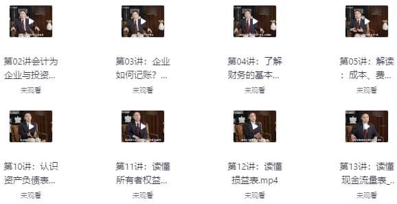 李国平教授：财务通识二十讲（完结）-酷软