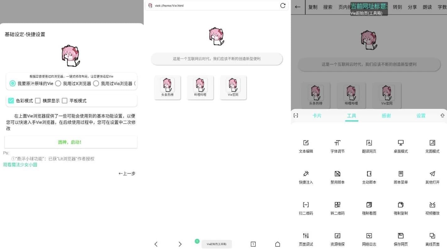 图片[1]-Vie浏览器 v5.8.2 支持安装油猴脚本-酷软