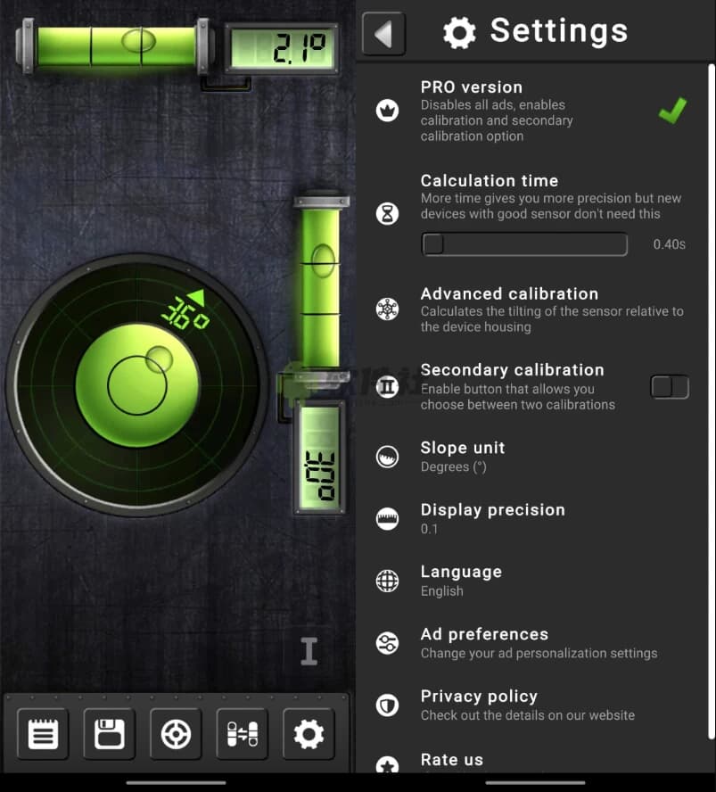 图片[1]-Precise Level 水平仪 v3.0.9 解锁高级版-酷软