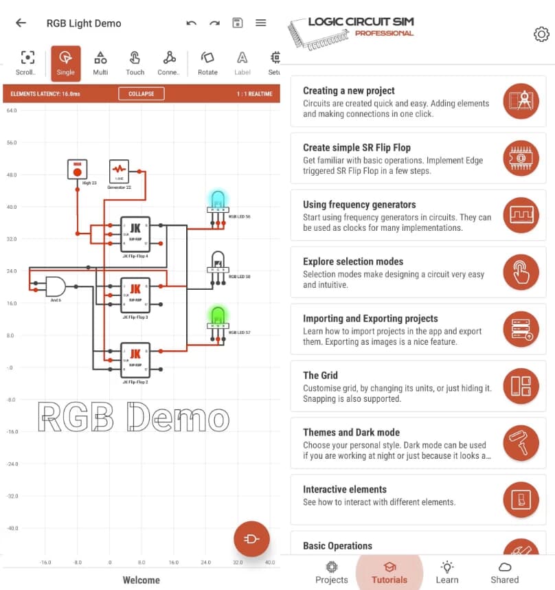 图片[1]-Logic Circuit Simulator Pro 电路模拟 v38.1.5 解锁高级版-酷软