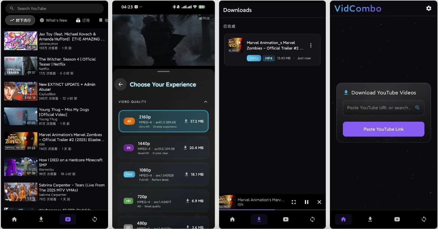 图片[1]-Vidcombo v2.2.0 免登录下载油管4K视频 解锁高级版-酷软