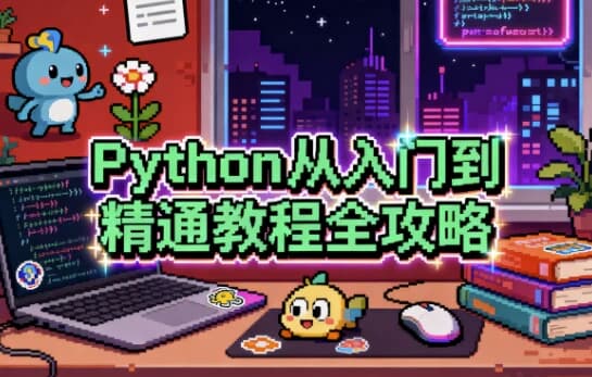 Python从入门到精通教程全攻略-酷软