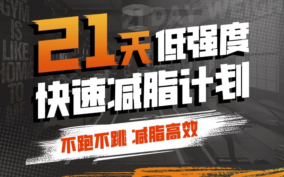 猫叔21天低强度，无跑跳高效减脂-酷软