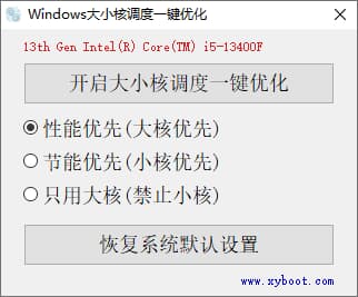 图片[1]-Windows 大小核调度一键优化 v1.0.2.8 中文绿色版-酷软