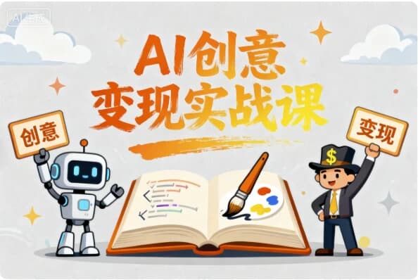 AI创意变现实战课 用人工智能让灵感变现金-酷软