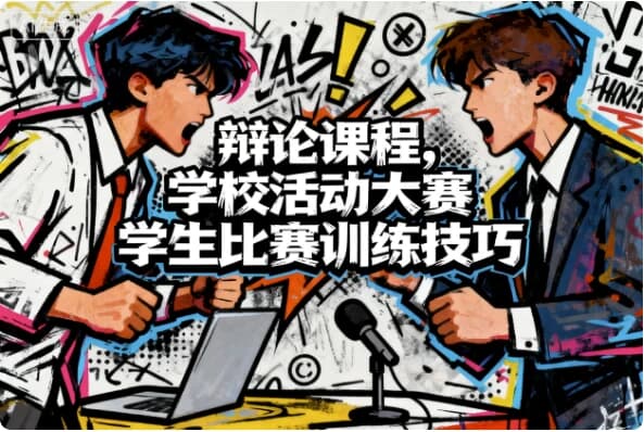 辩论课程，学校活动大赛学生比赛训练技巧-酷软