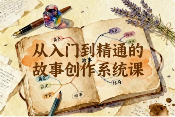 从入门到精通的故事创作系统课-酷软
