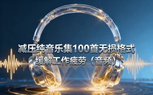 减压纯音乐集100首无损格式 缓解工作疲劳（音频）-酷软