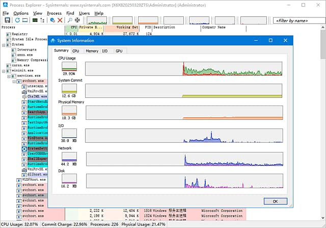图片[1]-Process Explorer(微软进程资源管理器) v17.09 汉化绿色版 v2-酷软