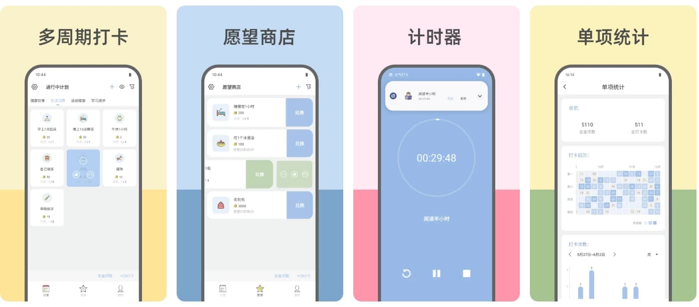 图片[1]-Fun Habit 元气打卡 v2.3.0.6 解锁高级版-酷软