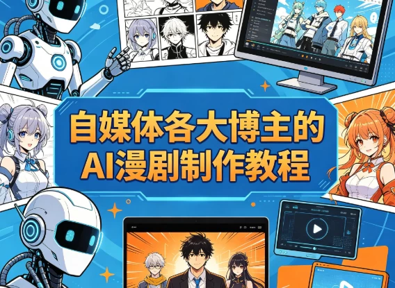自媒体各大博主的AI漫剧制作教程-酷软