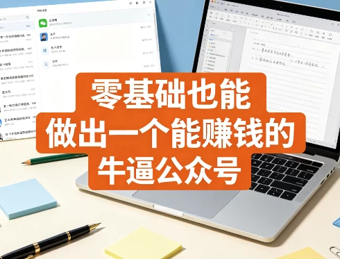 零基础也能做出一个能赚钱的牛逼公众号-酷软