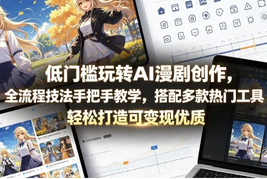 低门槛玩转AI漫剧创作，全流程技法教学-酷软