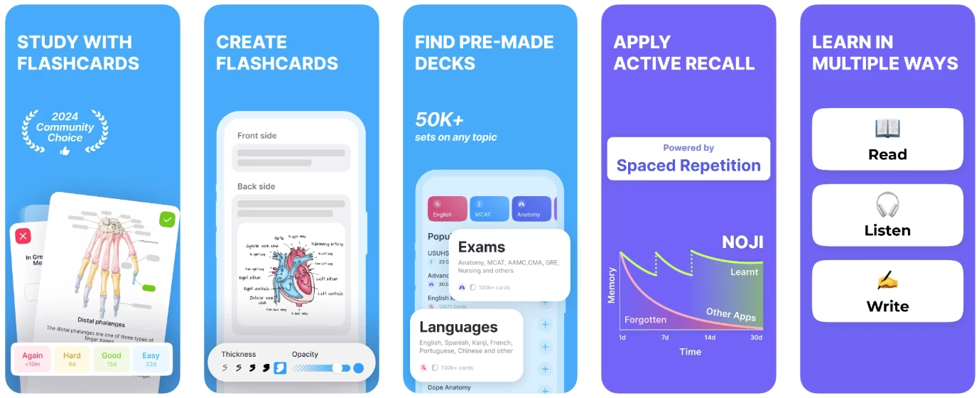 图片[1]-NojiStudy with Flashcards 记忆曲线 使用卡学习 v2.13.0-酷软