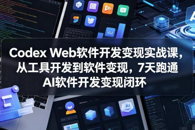 Codex Web软件开发变现实战课-酷软