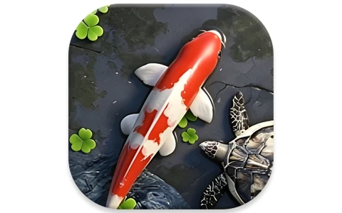 Water Garden 鱼池 v2.08,逼真的锦鲤池塘动态壁纸-酷软