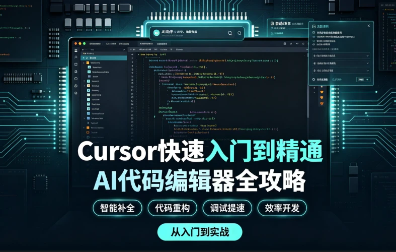 Cursor快速入门到精通,AI代码编辑器全攻略-酷软