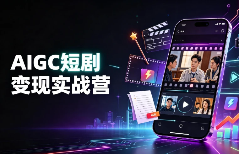 AIGC短剧变现实战营-酷软