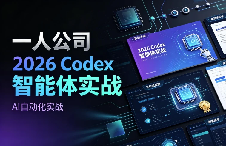 一人公司 2026Codex智能体实战-酷软
