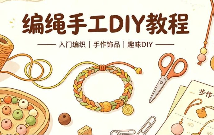 编绳手工DIY教程-酷软
