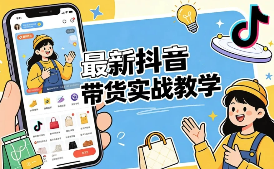 最新抖音带货实战教学,从零起号避坑全流程-酷软