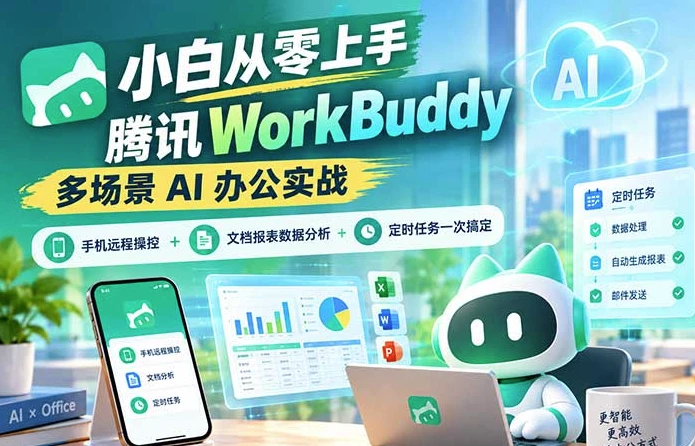 小白从零上手腾讯WorkBuddy-酷软