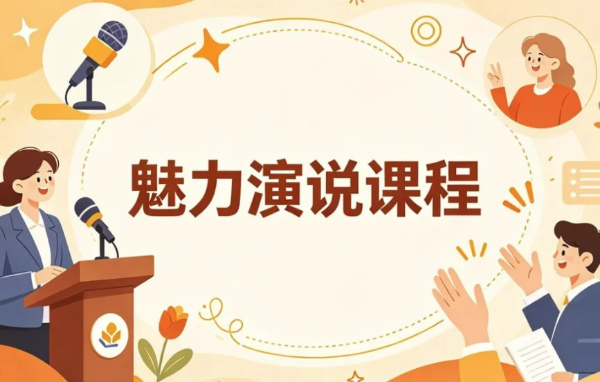 魅力演说课程,系统打造你的舞台感染力与影响力-酷软