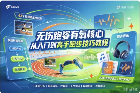 无伤跑姿有氧核心 从入门到高手跑步技巧教程-酷软