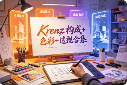 图片[1]-Krenz构成+色彩+透视合集-酷软